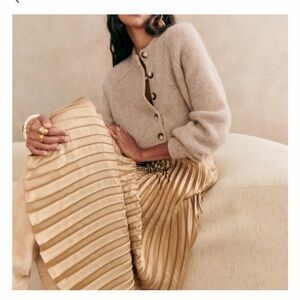 Sézane OTHELLO Cream Cardigan